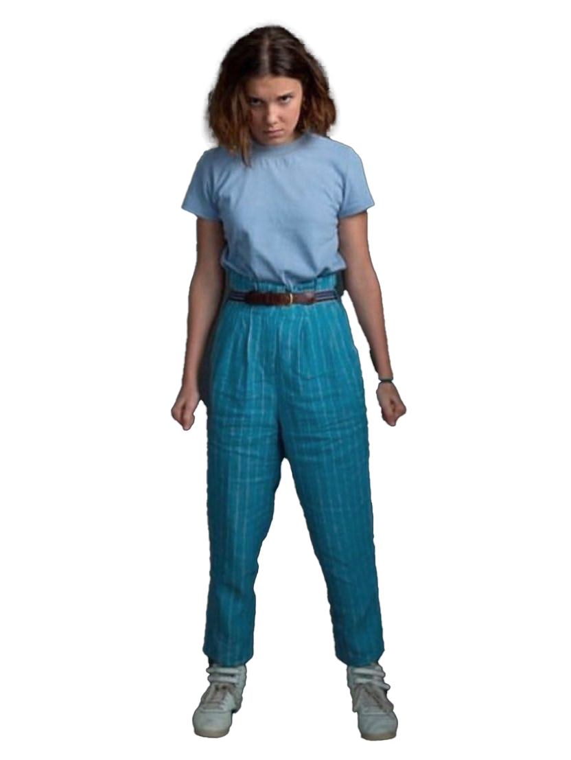 Stranger Things Eleven Png Transparent Image (lavender, white)