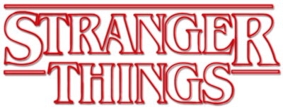 Stranger Things Logo Png File (maroon, black)