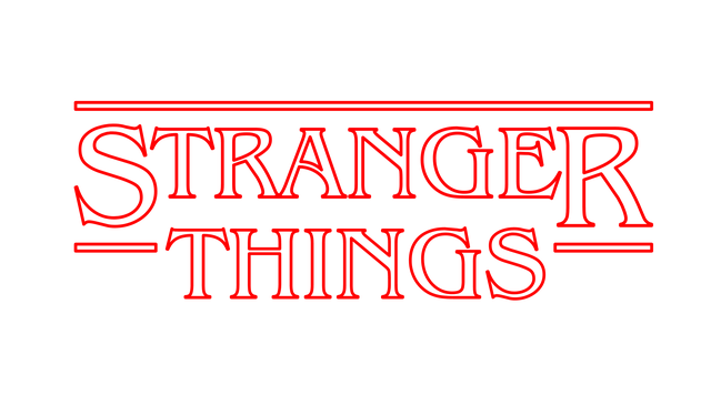 Stranger Things Logo Png Image (maroon, black)