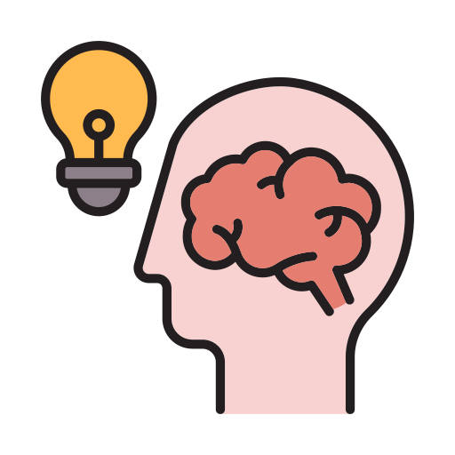 Strategy Idea Brainstorm Braindstorming Creativity Mind Business Creative Thinking Brain Head Icon Free Png Icon Download (salmon, black, pink)