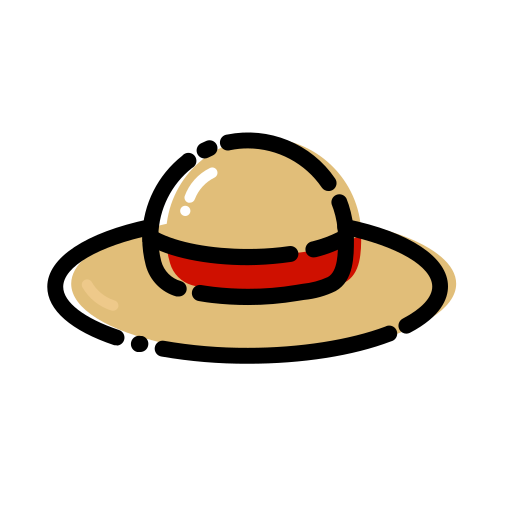 Straw Hat Png Cutout (black, salmon, red)