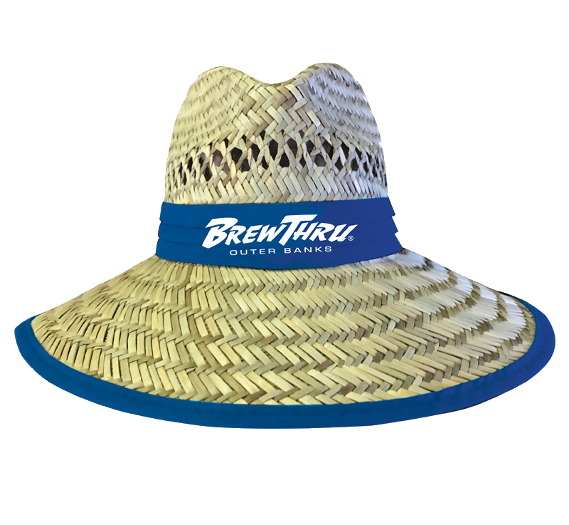 Straw Hat Png File (black, teal)