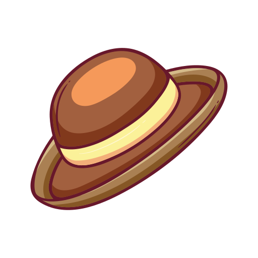 Straw Hat Png (chocolate, maroon, white, black, salmon)