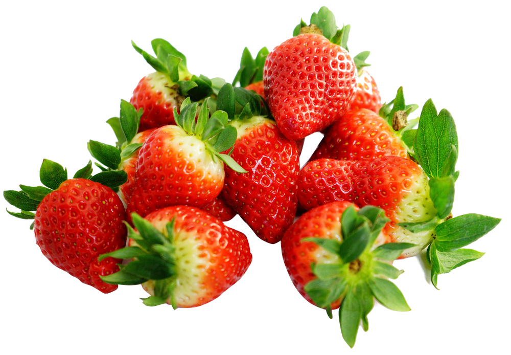 Strawberries Png (black, red)