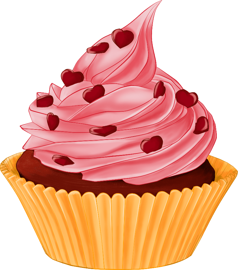 Strawberry Bun Cake Png File (gray, salmon, maroon)