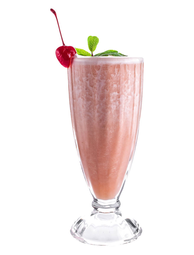 Strawberry Smoothie Png Clipart (black, lavender, white)