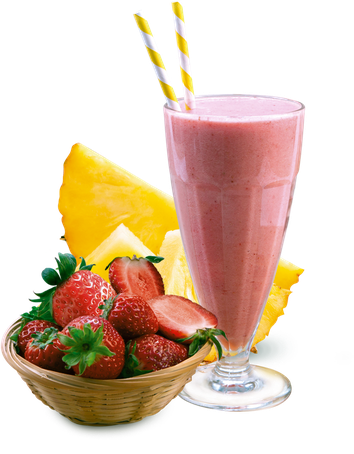 Strawberry Smoothie Png File (gold, black, orange, white)