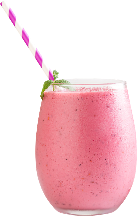 Strawberry Smoothie Png Free Download (black, pink, salmon, white)