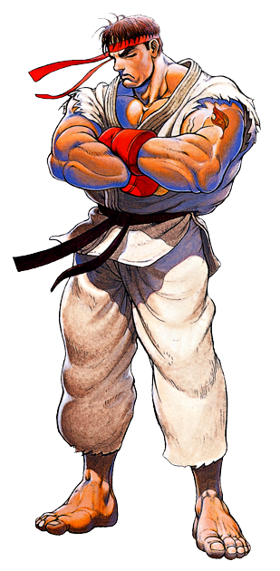 Street Fighter Ii Png Transparent Picture (black, white)