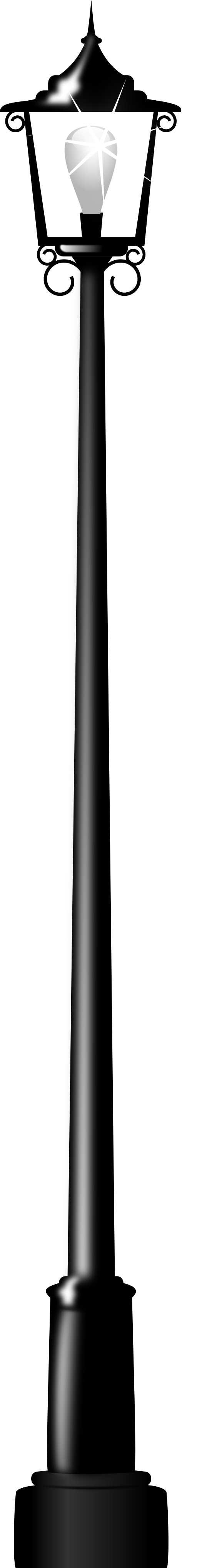 Street Light Transparent Png (black, gray, white)