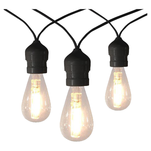 String Light Png Picture (black, white)