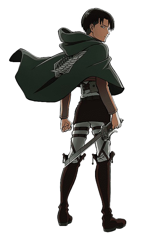 Attack On Titan Eren Yeager Png Pic (black, white)