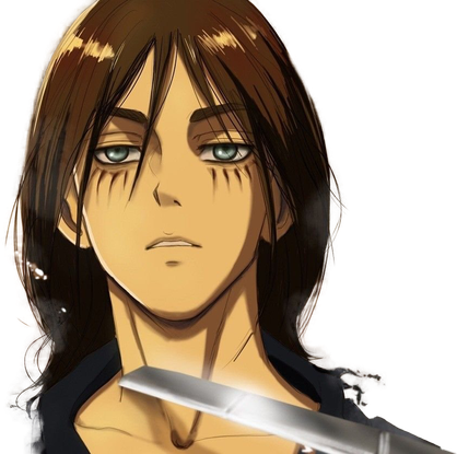 Attack On Titan Eren Yeager Transparent Png (salmon, black)