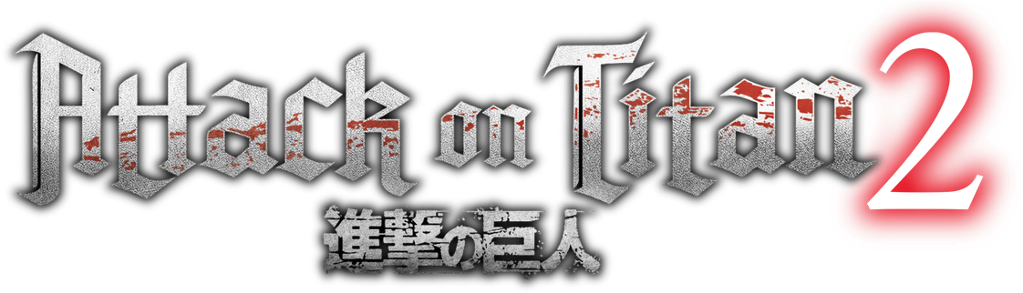 Attack On Titan Word Logo Png Image (black, red)