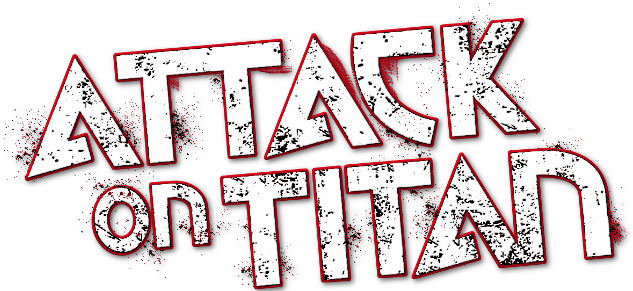 Attack On Titan Word Logo Png Photos (white, black)