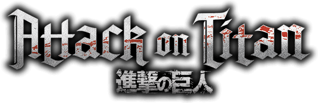 Attack On Titan Word Logo Transparent Png (black)