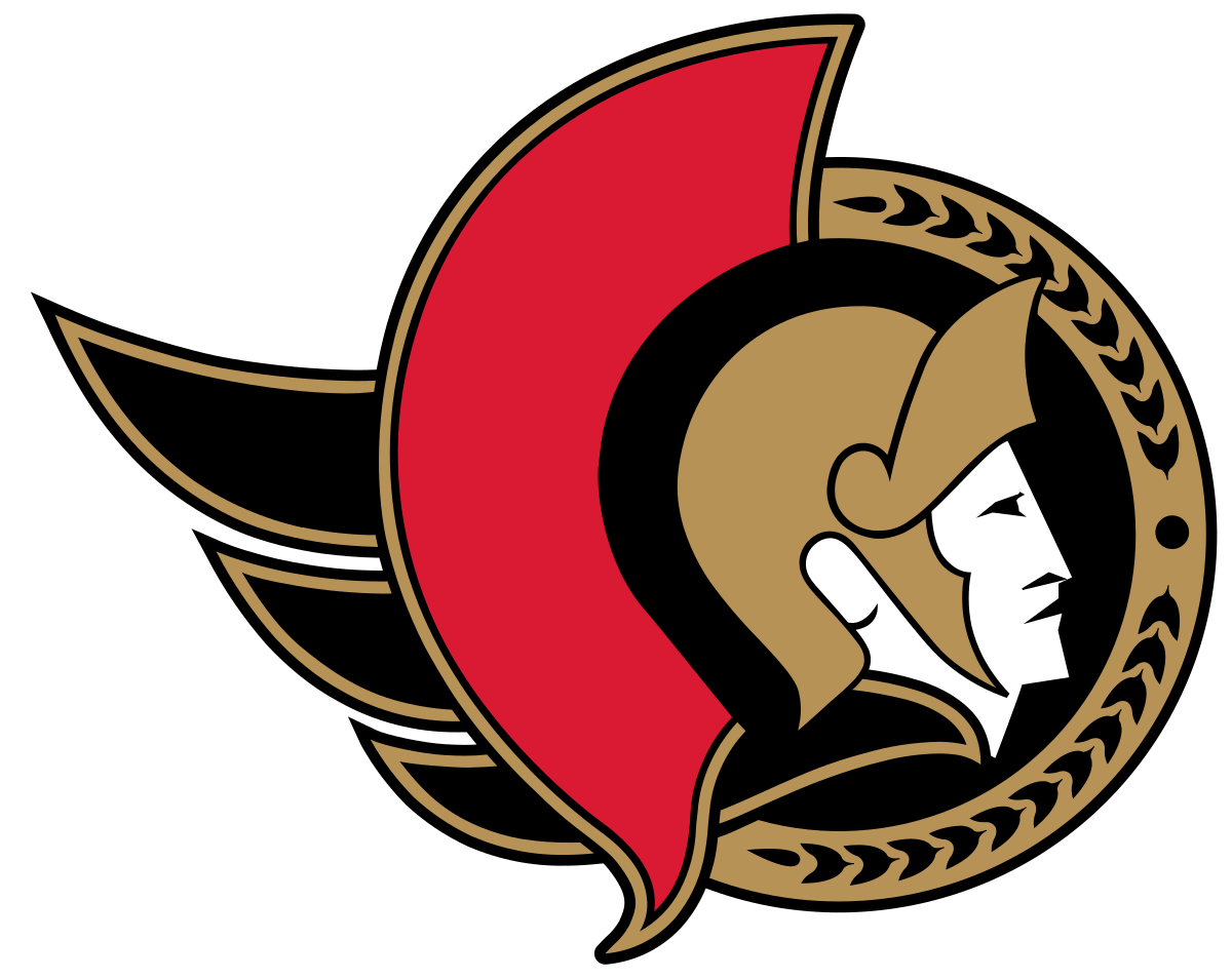 Ottawa Senators Png Clipart (red, gray, black, salmon, white)