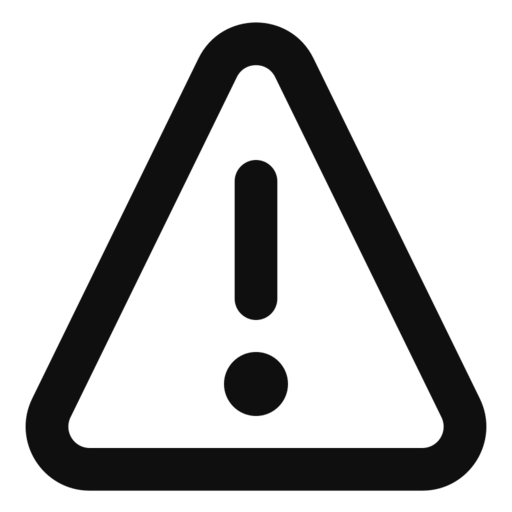 Attention Free Png Icon (black)