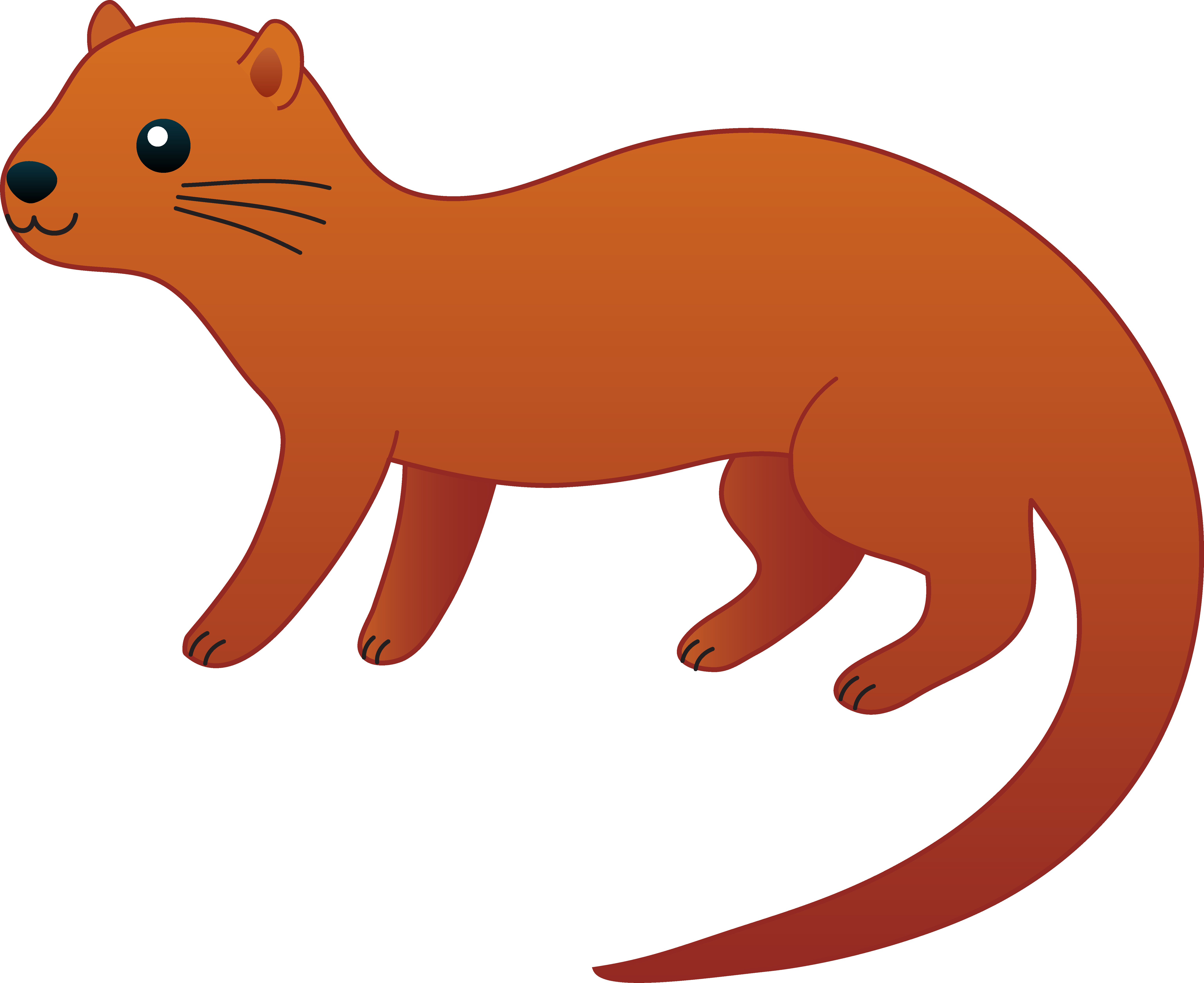 Otter Transparent Png (white, chocolate)