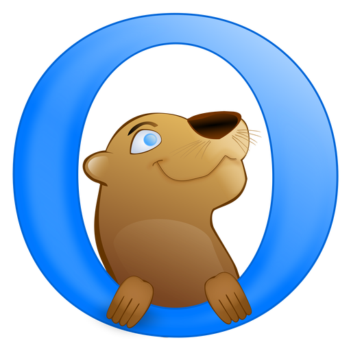 Otter Browser Logo Icon Free Png Icon Download (teal, maroon, blue, black)