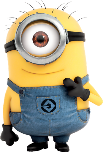 Stuart Minion Png Pic (black, pink, white)