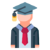 Student Man Avatar User Toga School University Icon Free Nobackground Png Icon Download (black, gray, lavender, pink, teal)