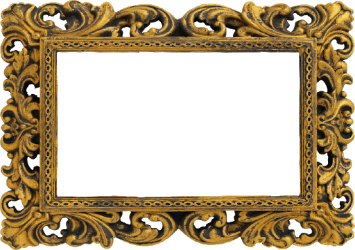 Stylish Frame Png File (olive, black)