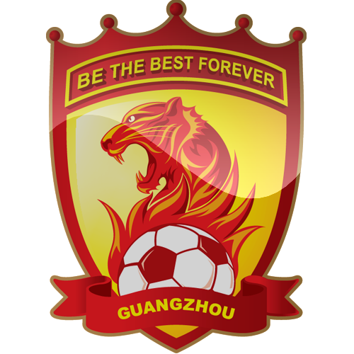 Guangzhou Evergrande Taobao F.C Png Hd (white, red, gray, maroon, silver)