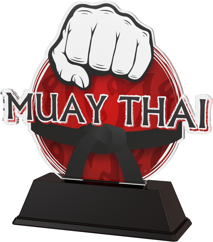 Muay Thai Logo Png Image (black, lavender)