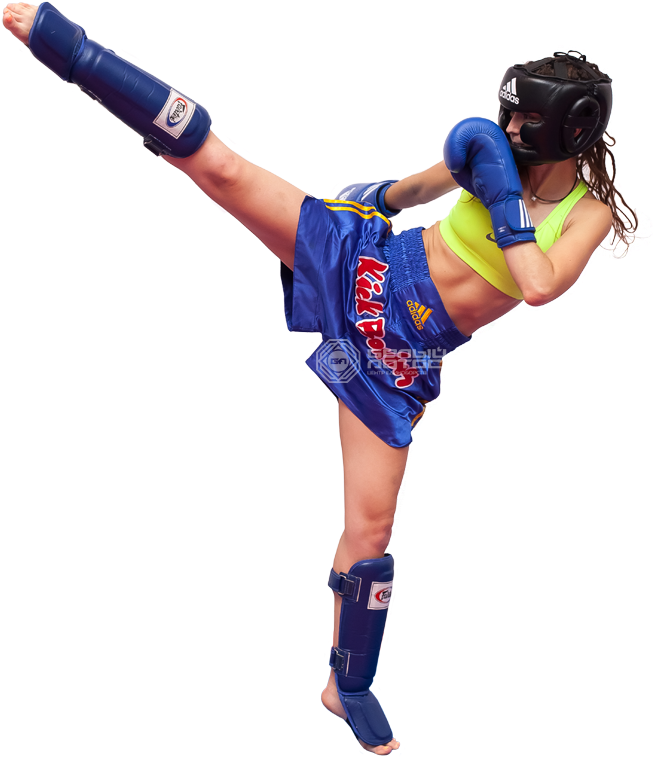 Muay Thai Martial Arts Png Cutout (black)