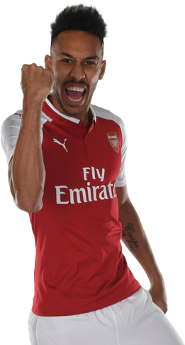 Aubameyang Arsenal Png File (maroon, black, silver)