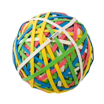 Rubber Ball Png (black, olive, orange, gold, teal)