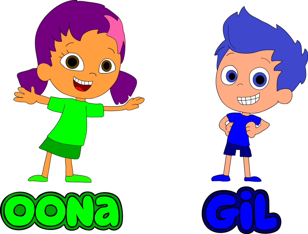 Bubble Guppies Png Cutout (indigo, lime, purple, black, blue)