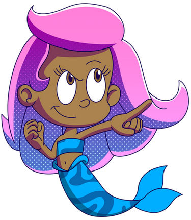 Bubble Guppies Png Images (gray, white, black, greenish blue, violet)