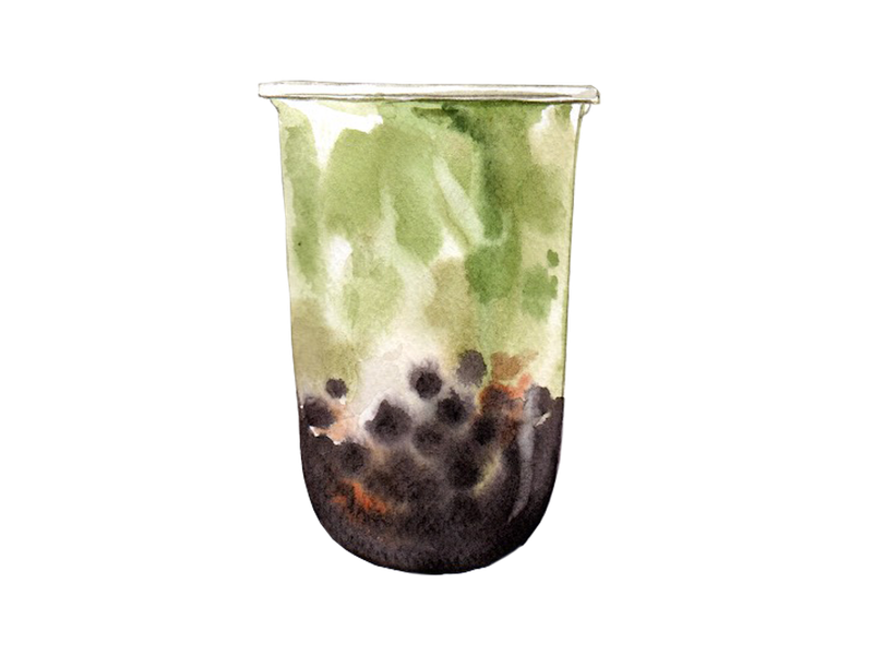 Bubble Tea Png Pic (white, black, silver)