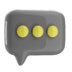 Bubble Chat Messenger Conversation Message Talk Icon Free Nobackground Png Icon Download (gray, black)