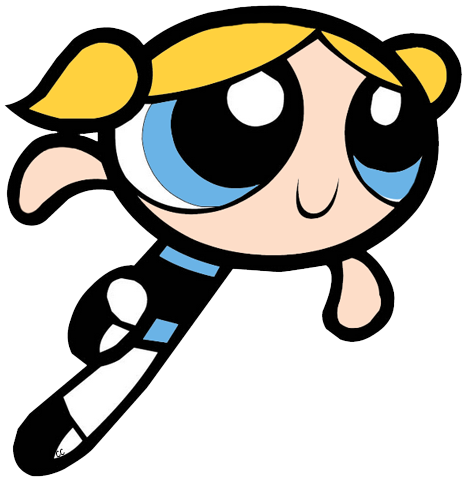 Bubbles Powerpuff Girls Png Transparent File (silver, gold, pink, black, white)