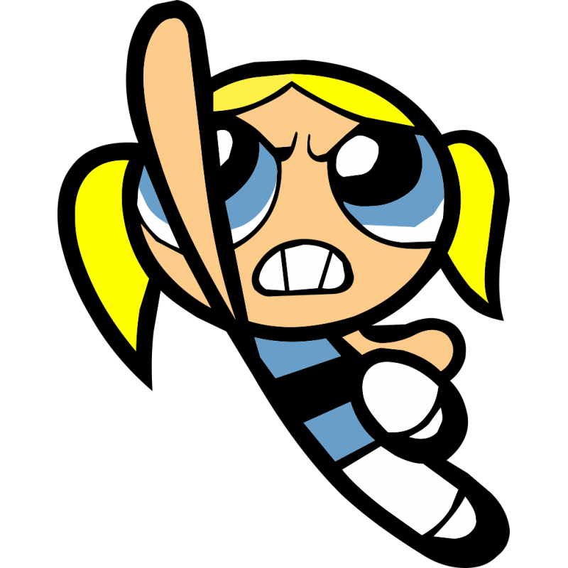 Bubbles Powerpuff Girls Png Transparent Photo (yellow, pink, indigo, black, white)