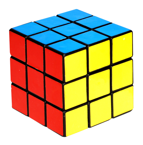 Cube Transparent Background (yellow, black)