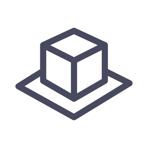 Cube On Plane Icon Free Transparent Png Icon Download (gray, black, indigo)