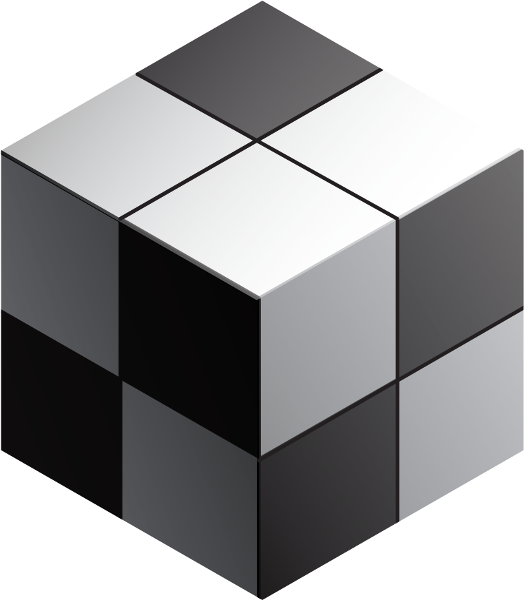 Rubiks Cube Png Hd (black, white)