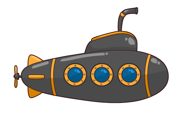 Submarine Download Png Image (indigo, black, gray)