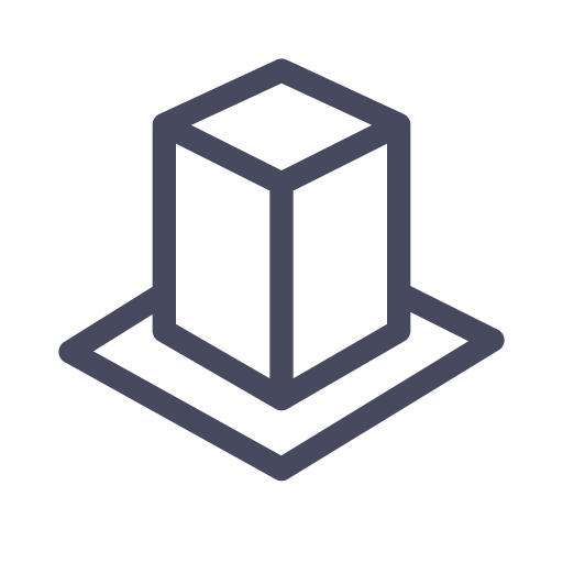 Cuboid Plane Icon Free Png Icon Download (gray, black, indigo)