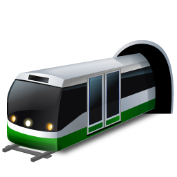 Subwaytrain Green Icon Free Nobackground Png Icon Download (black, white)