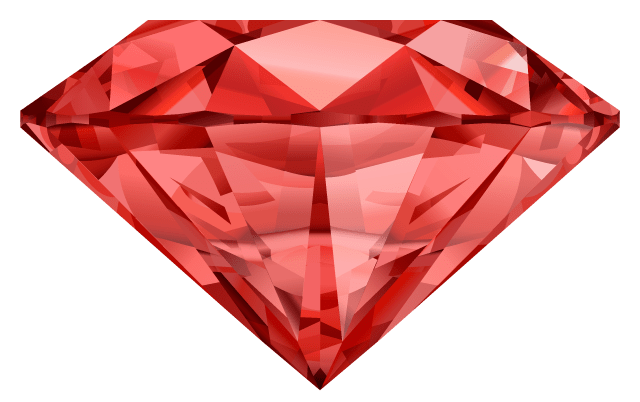 Ruby Gemstone Transparent Png (gray, salmon, pink)