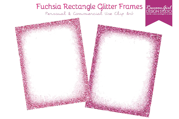 Fuchsia Border Frame Png Transparent Image (white)