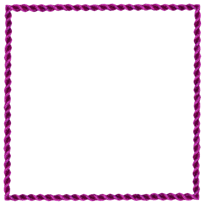 Fuchsia Border Frame Transparent Png (black)