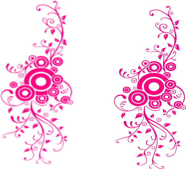 Fuchsia Border Png File (red, purplish red, white)