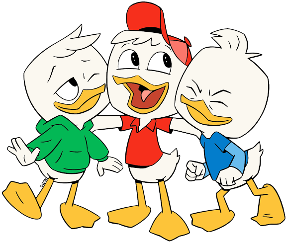 Ducktales Png Clipart (teal, gold, white, red)