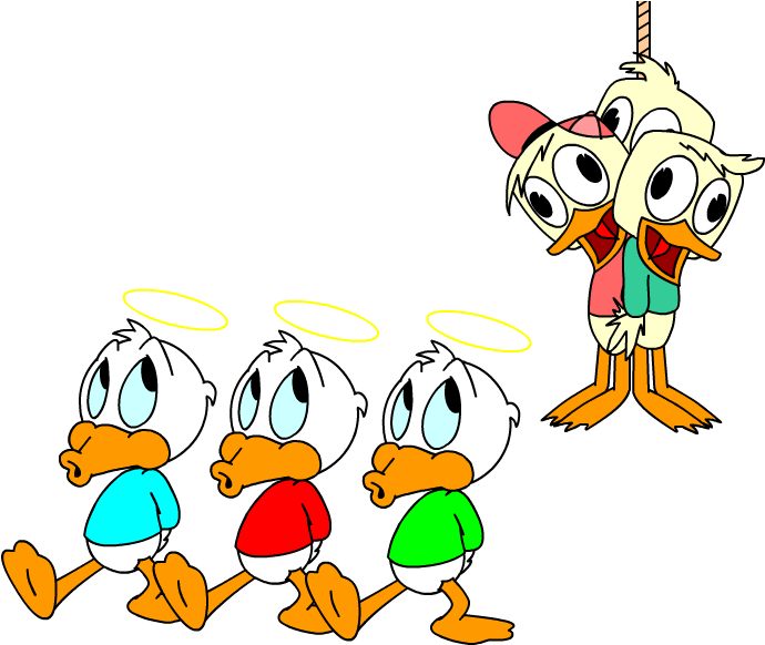 Ducktales Png Isolated Image (white, red, greenish blue, black, lime)